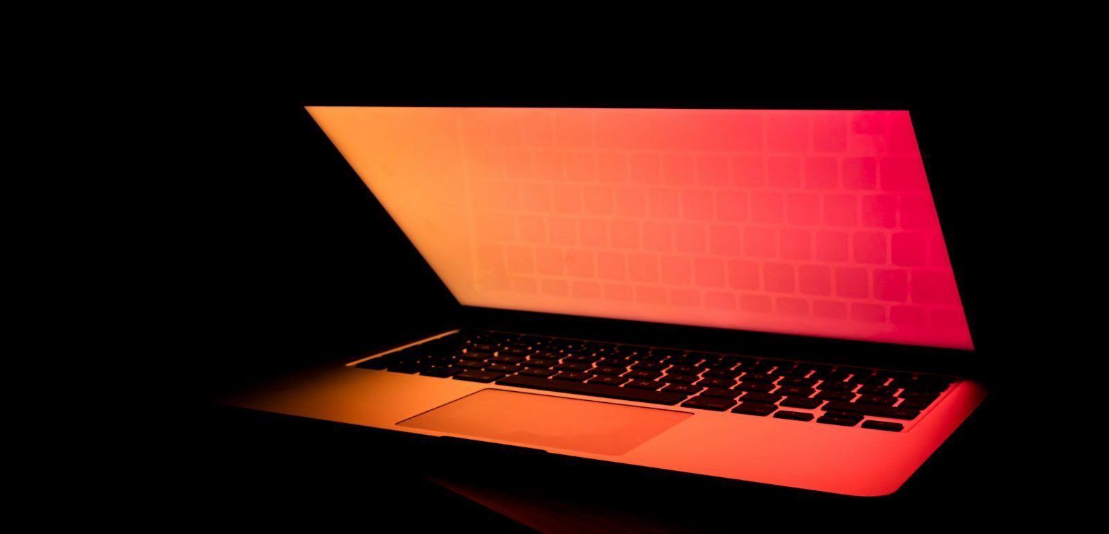turned-on laptop computer